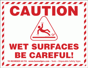 Disposable Wet Floor Safety Sign