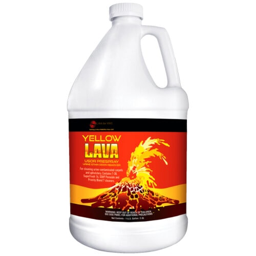 Yellow LAVA USOR Prespray for Hot Water Extraction Cleaning