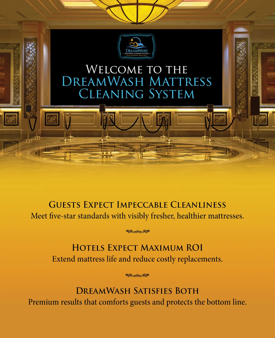 DreamWash Mattress Cleaning Welcome to the Hotel & Hospitality Industry