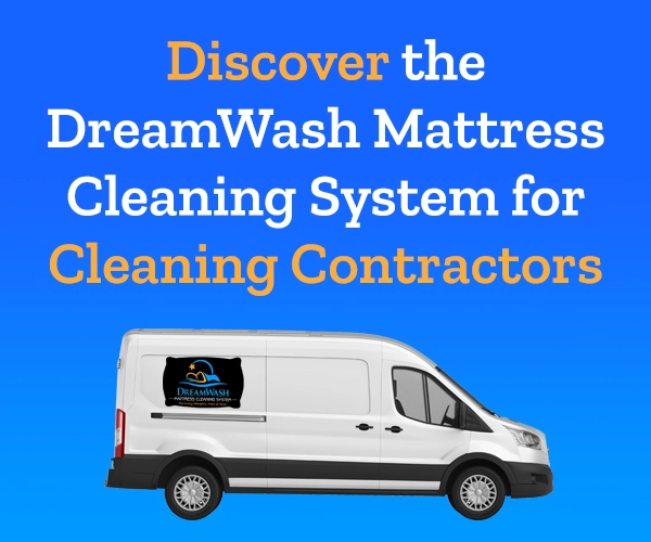 DreamWash Mattress Cleaning Logo Contractor Graphic