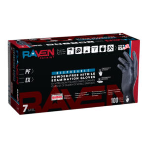 Raven Patriot 7ml Powderless Nitrile Gloves